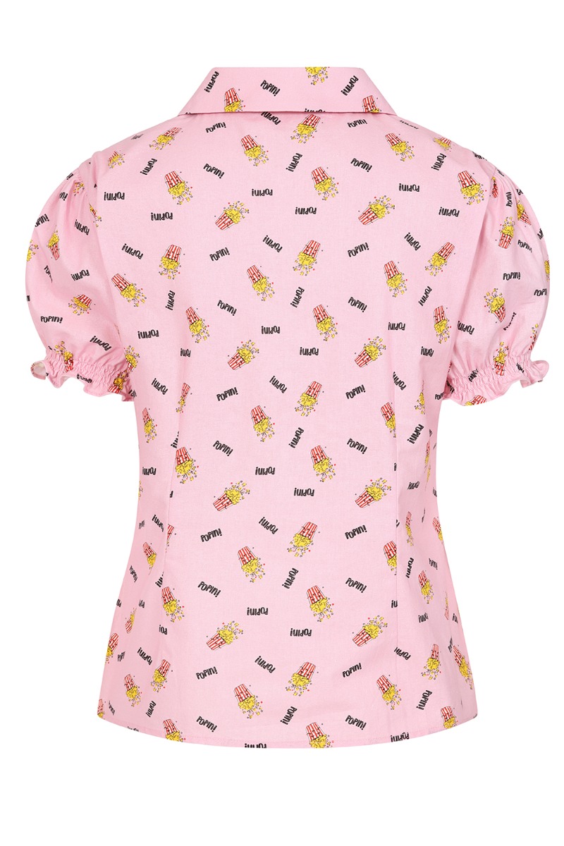 Star Popcorn Blouse Roze